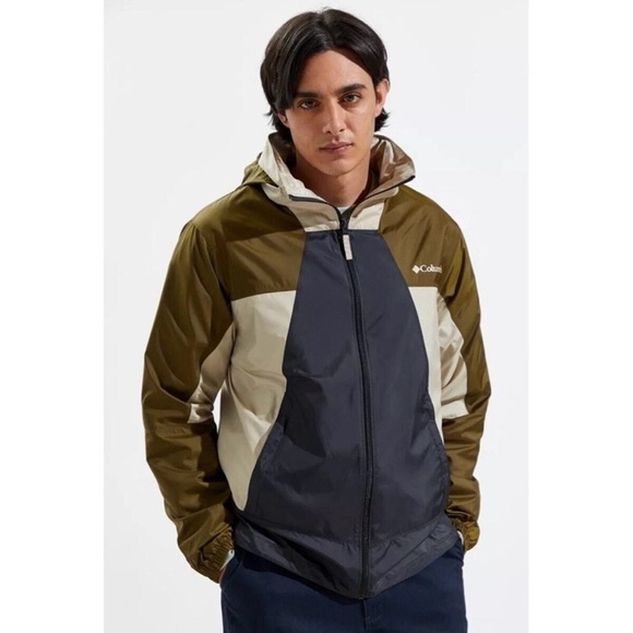NEW Columbia Men's Point Park Windbreaker Packable Jacket with Stow Away Hood - Picture 9 of 10